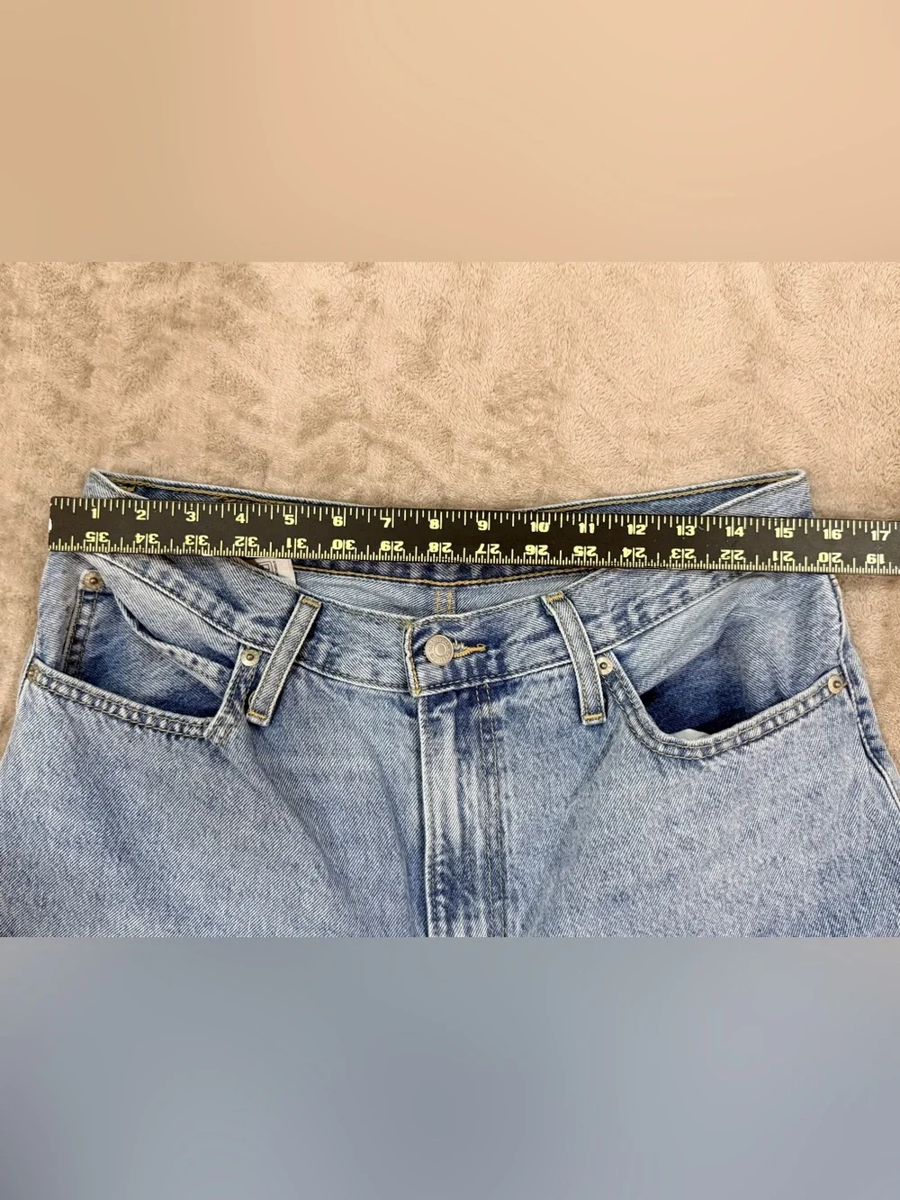 Levi's '90s Baggy Mom Jeans W31 L31 Light Wash High Rise Relaxed Fit Denim